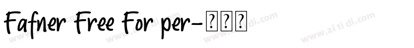 Fafner Free For per字体转换